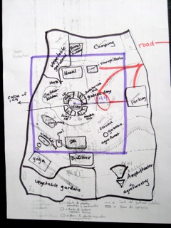 [Hand-drawn construction schematic]