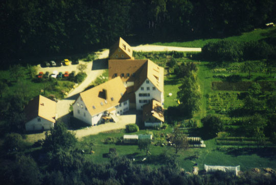 Lindenhof with all its buildings and part of the garden